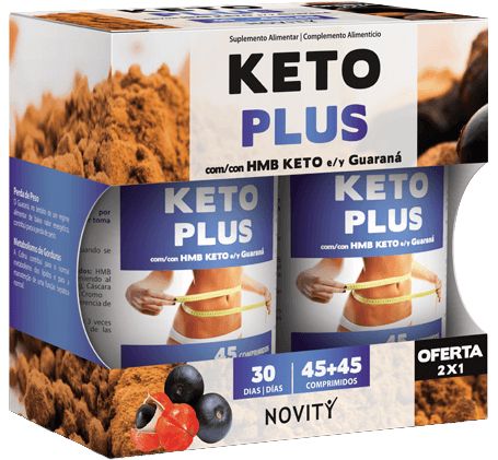 Keto Plus · Novity · 45+45 comprimidos