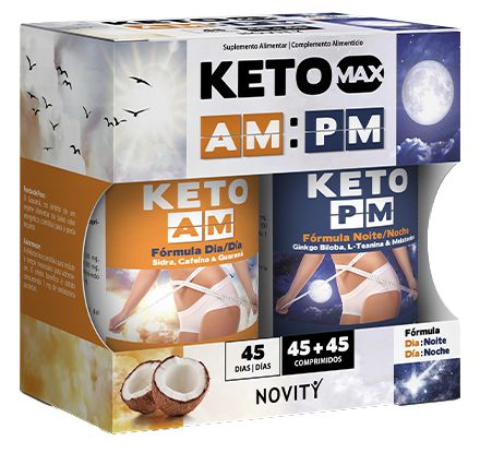 Keto Max AM:PM · Novity · 45+45 comprimidos