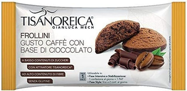 Galletas de Mantequilla con Sabor a Café y Base de Chocolate · Tisanoreica · 50 gramos