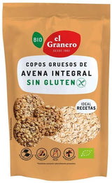 Copos Gruesos de Avena Integral Sin Gluten Bio · El Granero Integral · 500 gramos