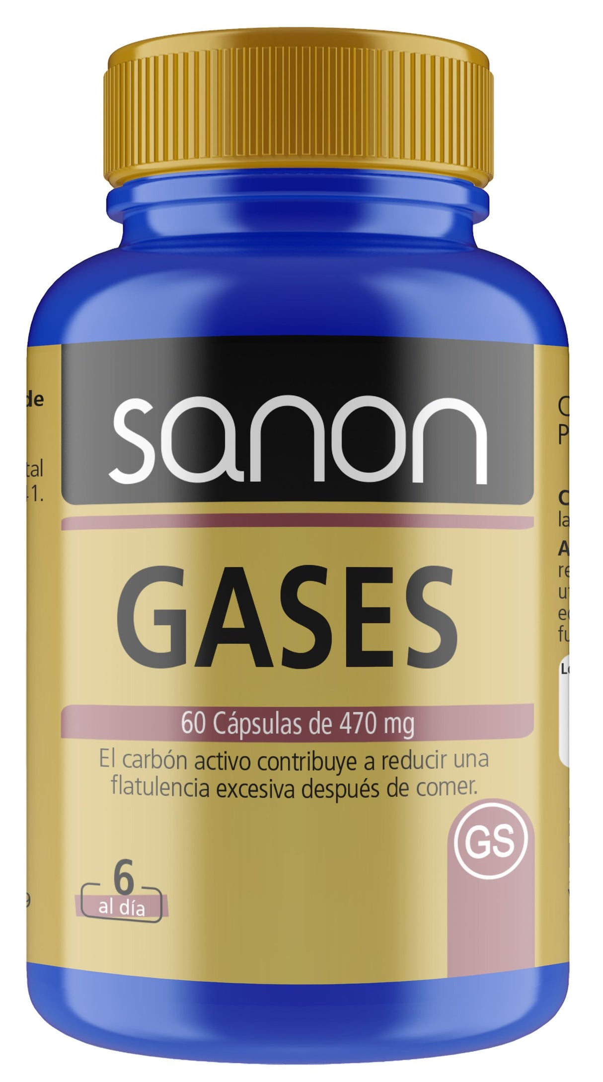 Gases · Sanon · 60 cápsulas