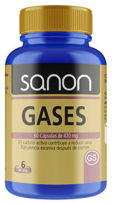 Gases · Sanon · 60 cápsulas