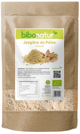 Jengibre en Polvo Crudo Bio · Bibonatur · 150 gramos