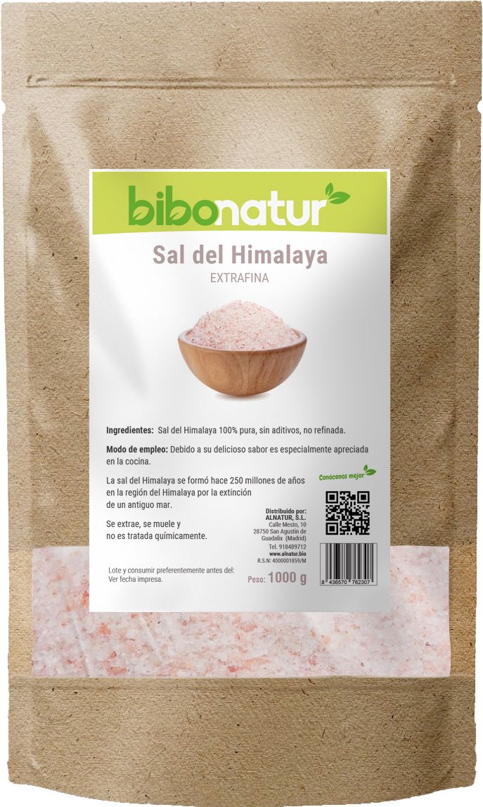 Sal del Himalaya Extrafina · Bibonatur · 1 kg