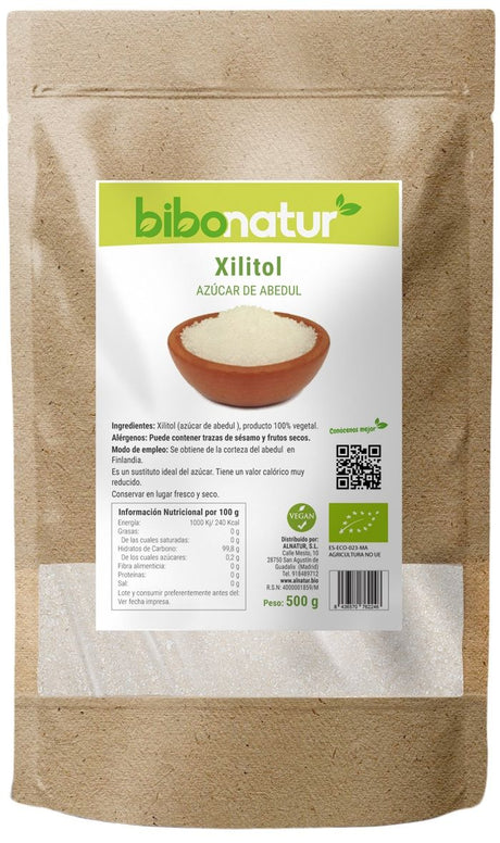 Azúcar de Abedul - Xilitol · Bibonatur · 500 gramos