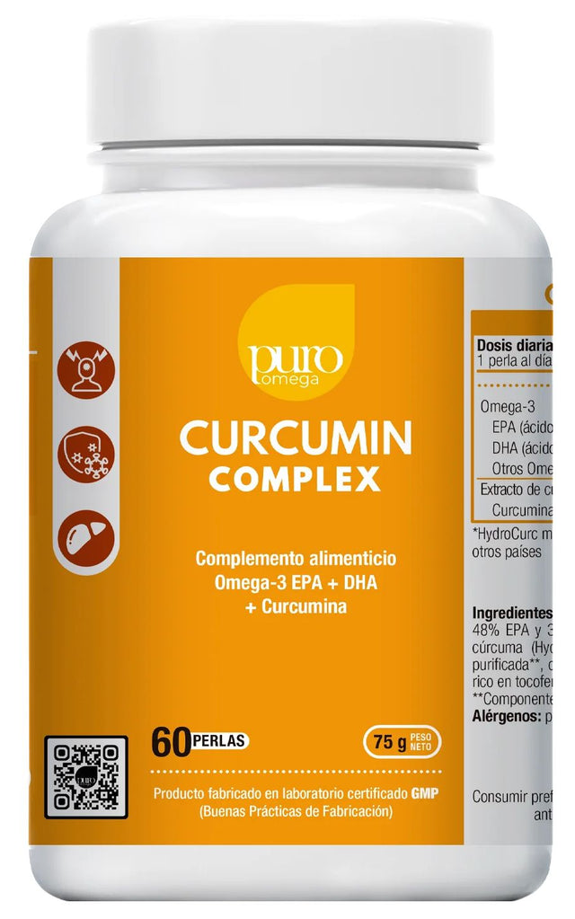 Curcumin Complex · Puro Omega · 60 perlas