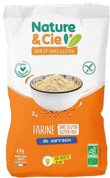 Harina de Trigo Sarraceno Sin Gluten Bio · Nature & Cie · 500 gramos