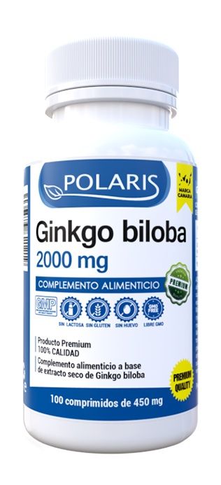 Ginkgo Biloba 2000 mg · Polaris · 100 comprimidos