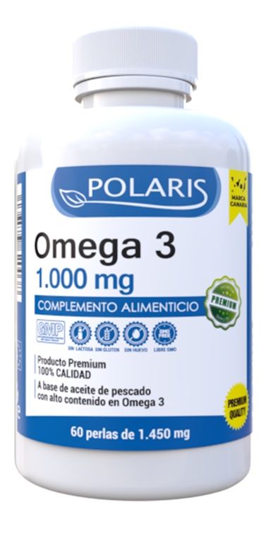 Omega 3 1.000 mg · Polaris · 60 perlas