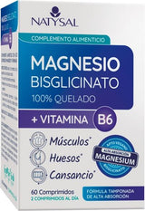 Magnesio Bisglicinato + B6 · Natysal · 60 comprimidos