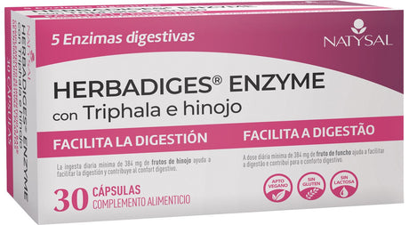 Herbadiges Enzyme · Natysal · 30 cápsulas