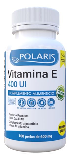 Vitamina E 400 UI · Polaris · 100 perlas