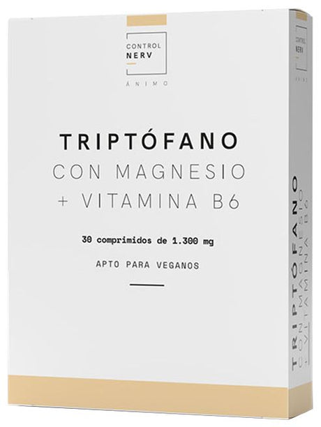 Triptófano con Magnesio + Vitamina B6 · Herbora · 30 comprimidos