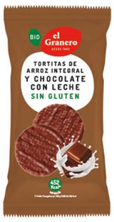 Tortitas de Arroz Integral y Chocolate con Leche · El Granero Integral · 100 gramos