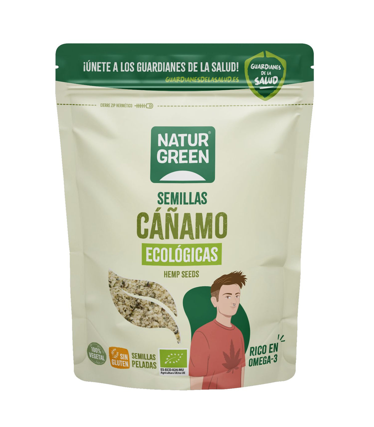 Semillas de Cañamo Peladas Bio · Naturgreen · 200 gramos