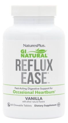 GI Natural Reflux Ease · Nature's Plus · 60 comprimidos masticables