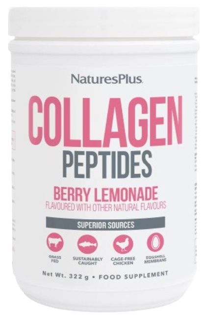 Collagen Peptides Berry Lemonade · Nature's Plus · 322 gramos