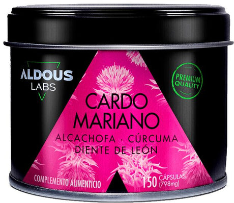 Cardo Mariano, Alcachofa, Cúrcuma y Diente de León · Aldous Bio · 150 cápsulas