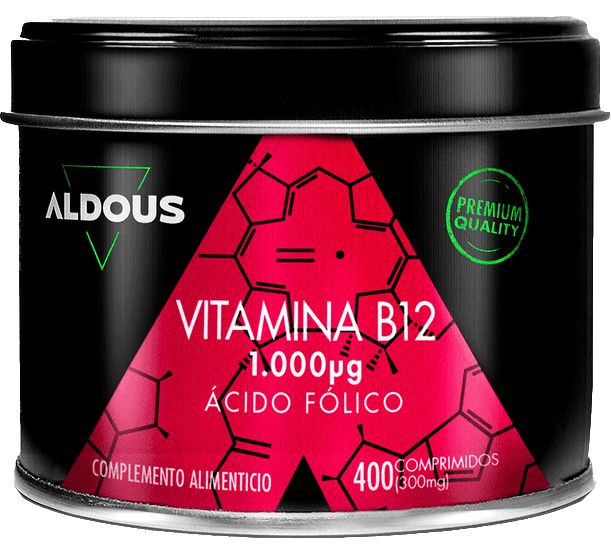 Vitamina B12 con Ácido Fólico · Aldous Bio · 400 comprimidos