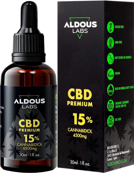 Aceite CBD 15% Premium · Aldous Bio · 30 ml