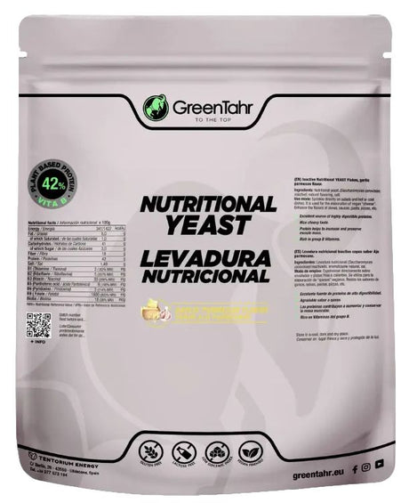 Levadura Nutricional Sabor Ajo y Queso · Green Tahr · 500 gramos