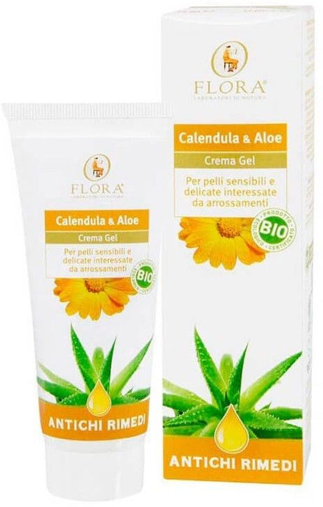 Gel Crema de Caléndula y Aloe Bio · Flora · 75 ml