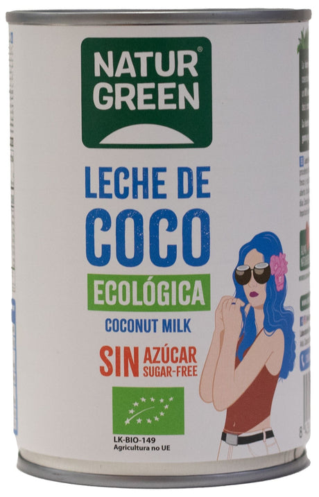 Leche de Coco Bio · Naturgreen · 400 gramos