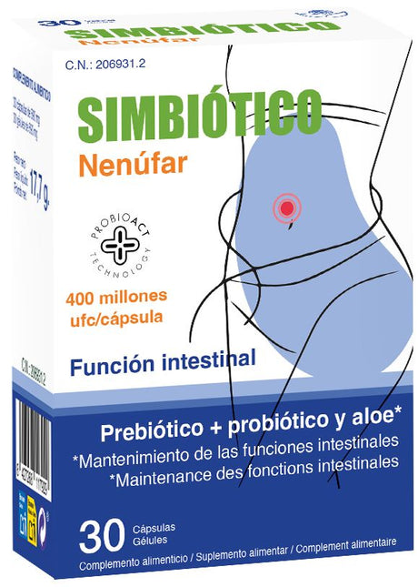 Simbiótico Nenufar · Bioserum · 30 cápsulas