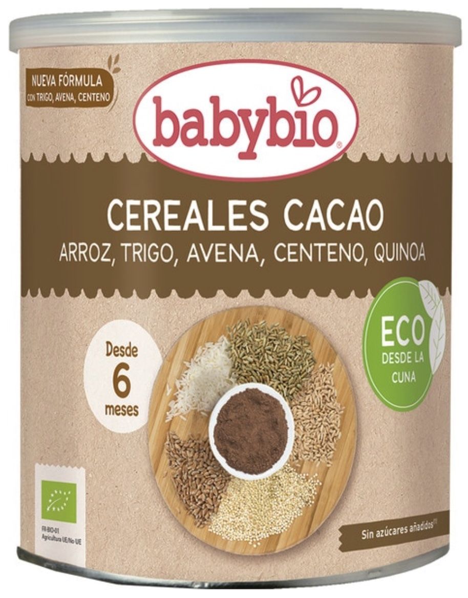 Papilla de Cereales con Cacao y Cereales · Babybio · 220 gramos