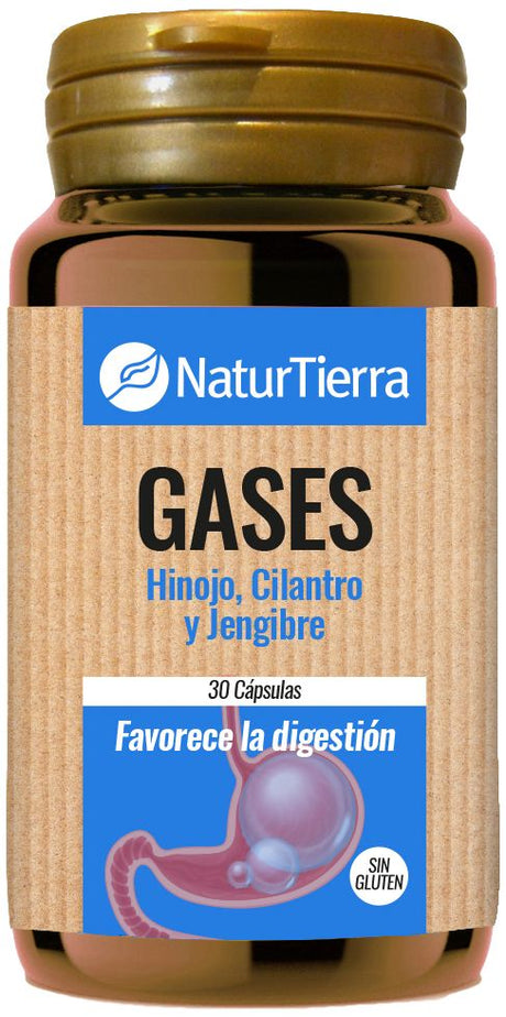 Gases · NaturTierra · 30 cápsulas