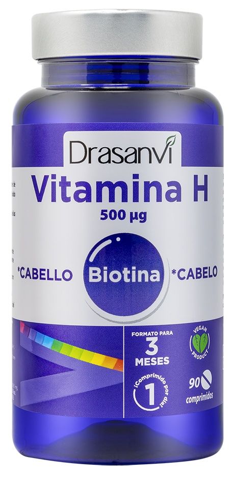 Vitamina H 500 mcg (Biotina) · Drasanvi · 90 comprimidos