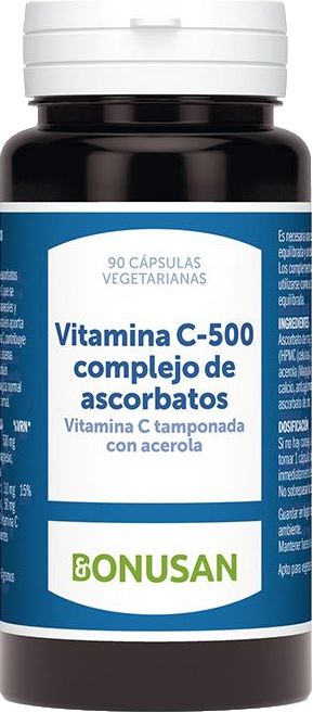 Vitamina C 500 (Complejo de Ascorbatos) · Bonusan · 90 cápsulas