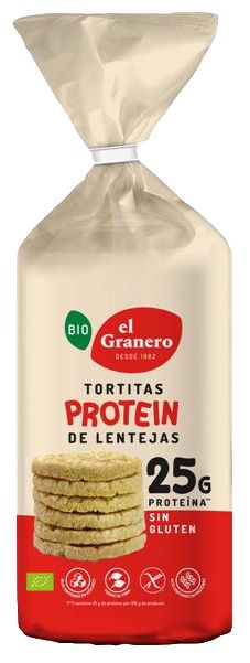 Tortitas de Lentejas con Proteína Bio · El Granero Integral · 125 gramos