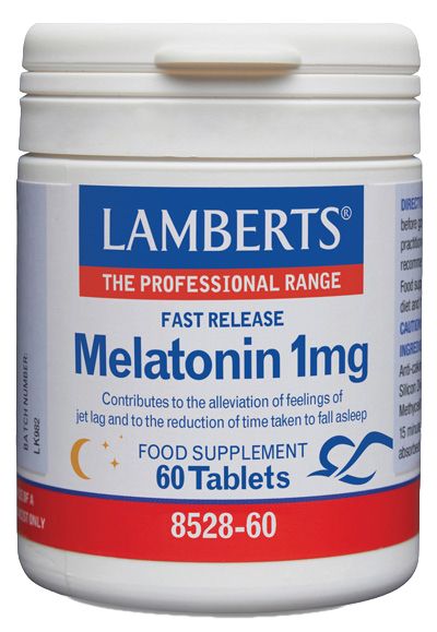 Melatonina 1 mg - Liberación Rápida · Lamberts · 60 tabletas