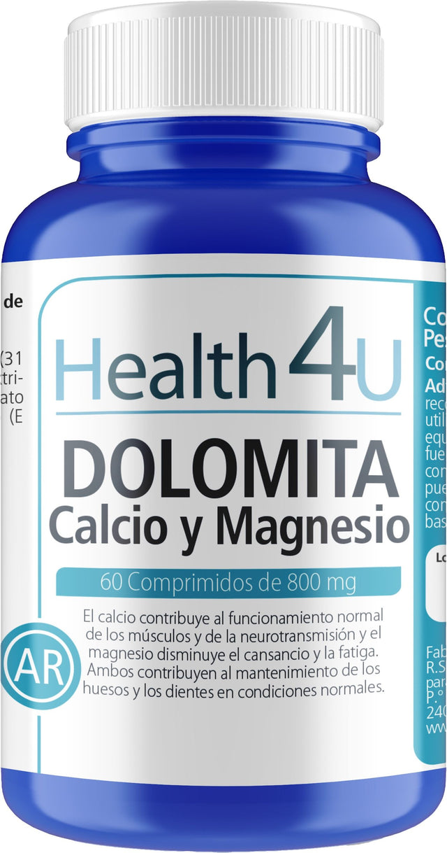 Dolomita Calcio y Magnesio · Health4U · 60 comprimidos