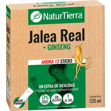 Jalea Real + Ginseng · NaturTierra · 12 sticks