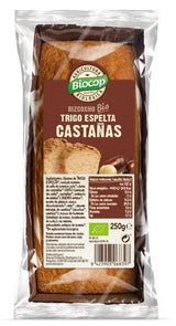 Bizcocho de Trigo Espelta con Castañas Bio · Biocop · 250 gramos