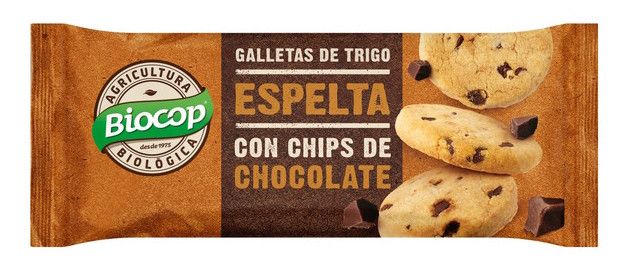 Galletas de Trigo Espelta con Chips de Chocolate · Biocop · 32 gramos