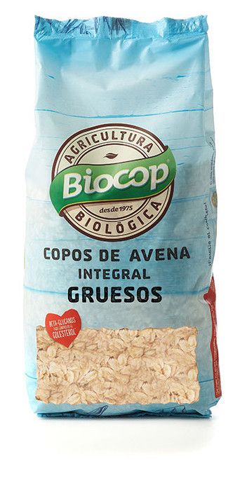 Copos de Avena Integral Gruesos · Biocop · 500 gramos