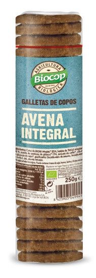 Galleta de Copos de Avena Integral · Biocop · 250 gramos