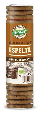 Galleta de Trigo Espelta con Chips de Chocolate · Biocop · 250 gramos