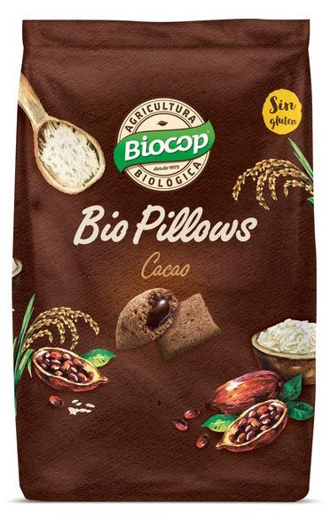 Biopillows de Cacao Sin gluten · Biocop · 300 gramos