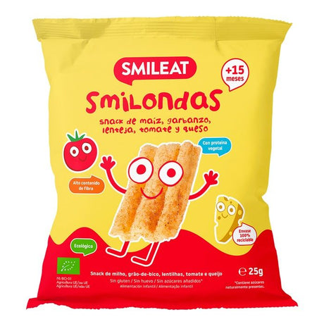 Smilondas de Tomate y Queso Bio · Smileat · 25 gramos