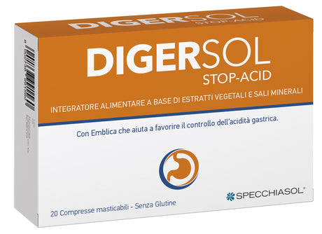 Digersol Stop-Acid · Specchiasol · 20 comprimidos