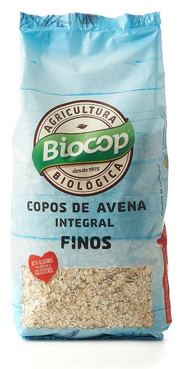 Copos Finos de Avena Integral · Biocop · 500 gramos