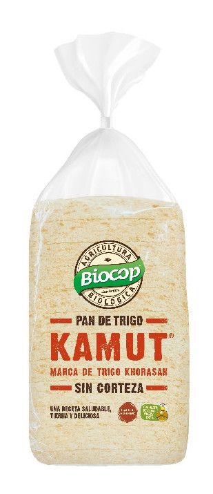 Pan de Molde Sin Corteza de Kamut · Biocop · 300 gramos [Caducidad 01/2025]