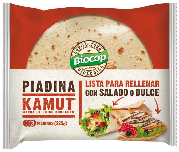 Piadina de Kamut · Biocop · 225 gramos [Caducidad 01/2025]