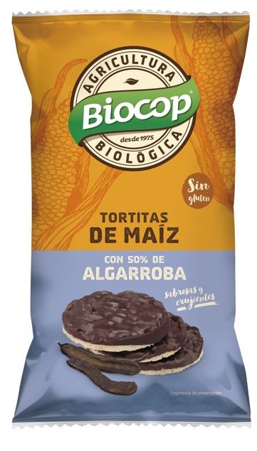 Tortitas de Maíz con Algarroba · Biocop · 100 gramos