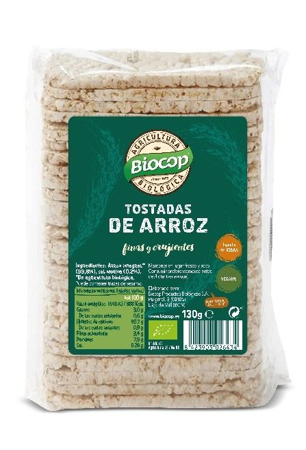 Tostadas de Arroz · Biocop · 130 gramos