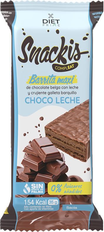 Barrita Snackis Compleat de Choco Leche - Diet Prime · Herbora · 35 gramos